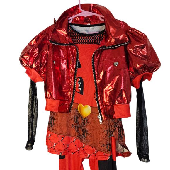 Descendants 4 Rise of Red Costume 3 piece set size 5/6 - Picture 2 of 6